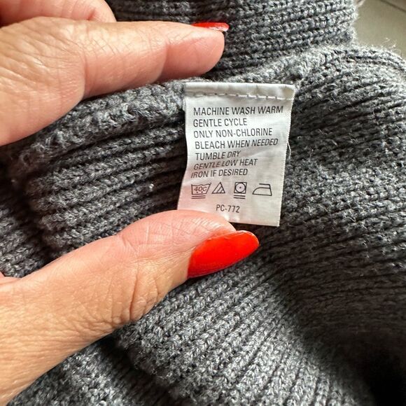 ✨EUC ARROW Men’s Crew Sweater Window pane 100% Cotton Grey Pullover SZ M - Picture 8 of 11